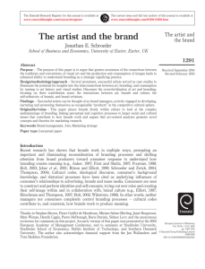 The artist and the brand