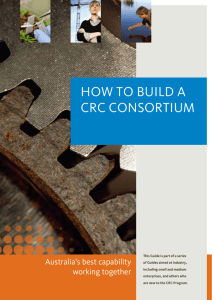 How to build A CRC ConsoRtium