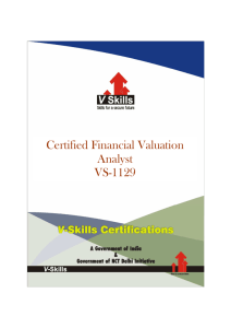 VS-1129 Certified Financial Valuation Analyst Brochure