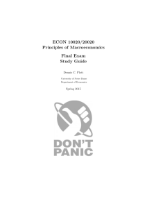 ECON 10020/20020 Principles of Macroeconomics Final Exam