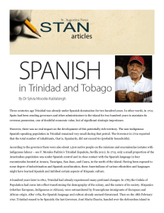 Spanish in Trinidad and Tobago (Dr. S. Moodie
