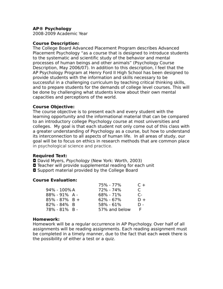 Statistical Significance Ap Psychology Example