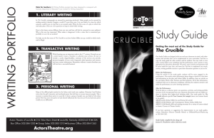 The Crucible Play Guide - Actors Theatre of Louisville