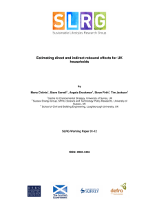 Estimating direct and indirect rebound effects for UK households