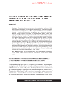 the discursive suppression of women: female evils as