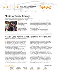 Music for Social Change - Association of California Symphony