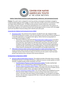 1 Outline: Federal Native American youth programming