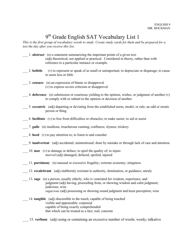 9th-grade-honors-english-sat-vocabulary-list-1