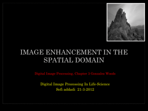 image enhancement in the spatial domain