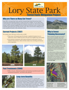 Lory FireMit Flyer.indd - Colorado Parks and Wildlife