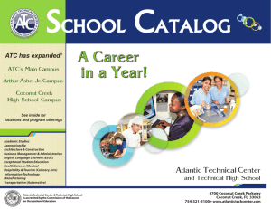 school catalog - Atlantic Technical College