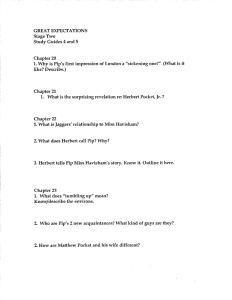 GREAT EXPECTATIONS Stage Two Study Guides 4 and 5 Chapter