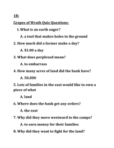 Grapes of Wrath Quiz Questions