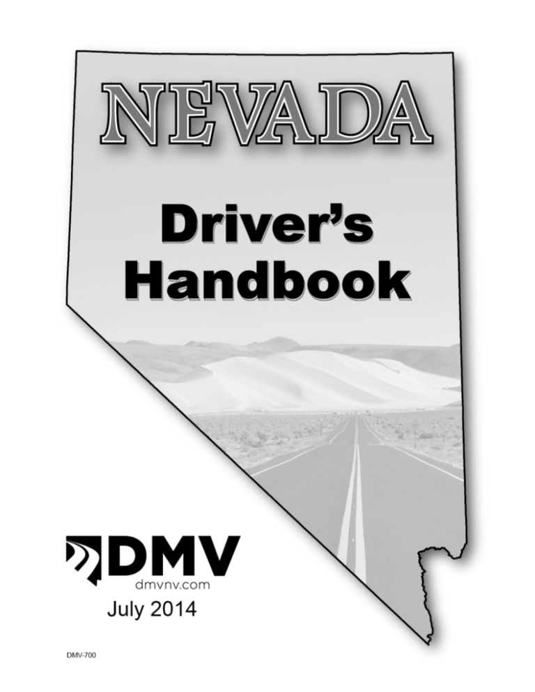 Driver Handbook Nevada Department of Motor Vehicles