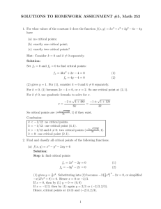 SOLUTIONS TO HOMEWORK ASSIGNMENT #5, Math 253