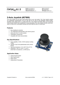 2-Axis Joystick (#27800)