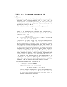 CHEM 301: Homework assignment #7