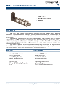 M5100 Heavy Industrial Pressure Transducer