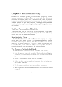 Chapter 5: Statistical Reasoning