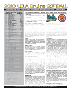 2010 UCLA Bruins SOFTBALL