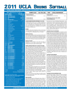 2011 ucla bruins softball