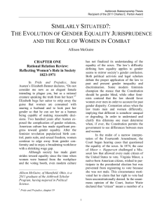 Similarly Situated?: The Evolution of Gender Equality