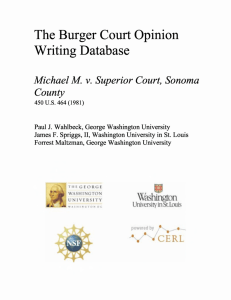 The Burger Court Opinion Writing Database