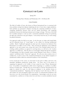 conflict of laws