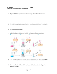 Page 1 of 6 AP Biology Name Chapter 16 Guided Reading