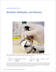Alcohols, Aldehydes, and Ketones