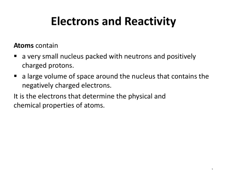 Electrons And Reactivity