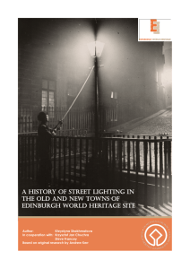 A History of Street Lighting in the Old and New Towns of Edinburgh