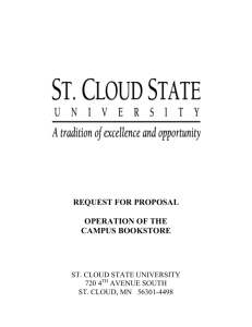 request for proposal operation of the campus bookstore