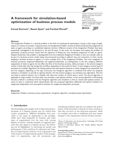 A framework for simulation-based optimization of business process