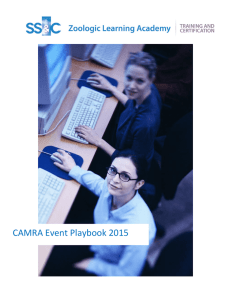CAMRA Event Playbook 2015
