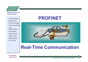 PROFINET and Real-Time