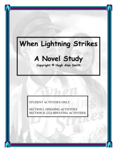 When Lightning Strikes A Novel Study