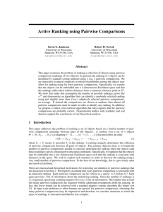 Active Ranking using Pairwise Comparisons