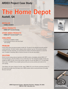 the Home Depot - ARDEX Americas