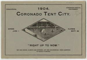 1904. CoRONADO TENT CtTY.