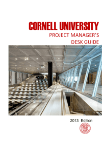 Project Manager's Desk Guide - Capital Projects and Planning