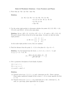 Math 53 Worksheet Solutions