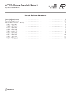 AP US History Sample Syllabus 3 Accessible (ID#1387931v1)