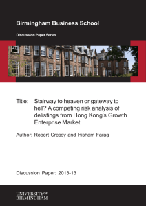 Stairway to heaven or gateway to hell? A competing risk analysis of