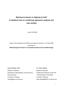 Stairway to heaven or highway to hell? A skeptical view on