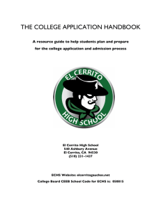 the college application handbook