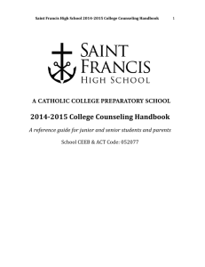 College - Saint Francis High School