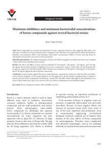 Minimum inhibitory and minimum bactericidal