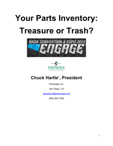 Your Parts Inventory: Treasure or Trash?