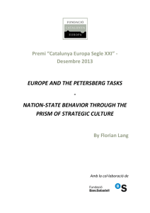 europe and the petersberg tasks - nation